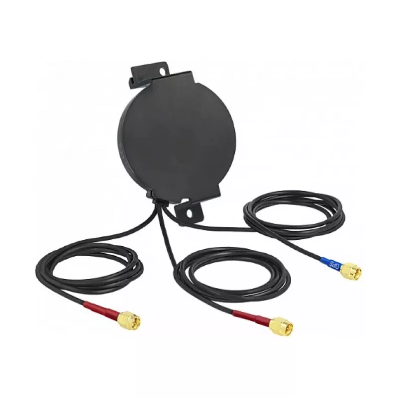 Antenn DeLOCK LTE MIMO GNSS 3 x SMA-pistik RG-174 3 m välistingimustesse must