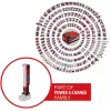 Power X-Change akutoitel lamp TE-CL 18/1000 S Li - Solo, 18V, LED-punane, ilma aku ja laadijata
