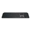 Traadita täissuuruses klaviatuur Logitech Master MX Keys S — Graphite, Bluetooth ja 2,4 GHz (Nano), USB-C laetav, taustvalgustusega, QWERTY US International