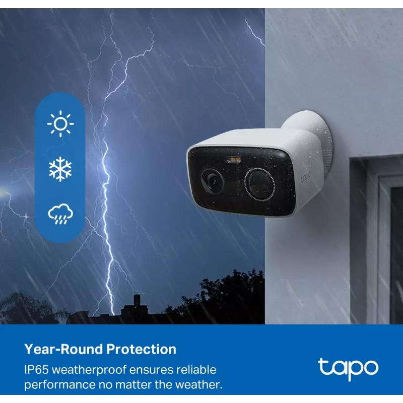 Aku väliväliturvakaamera TP-LINK Tapo C400 — 1080p, öönägemine, kahepoolne heli, liikumistuvastus, IP65