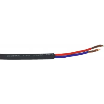 Kõlarikaabel Omnitronic 3030021L 2x2,5 mm, 50 m, must