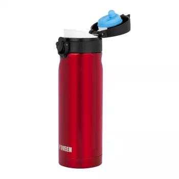 Termopudel NOVEEN TB825 400 ml — isoleeritud roostevabast terasest jooginõu, punane