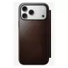 Nomad Modern Leather Folio mobiiltelefoni ümbris iPhone 17 Pro Max — pruun, nahk, 6,3-tolline ekraan, 4 kaarditaskut