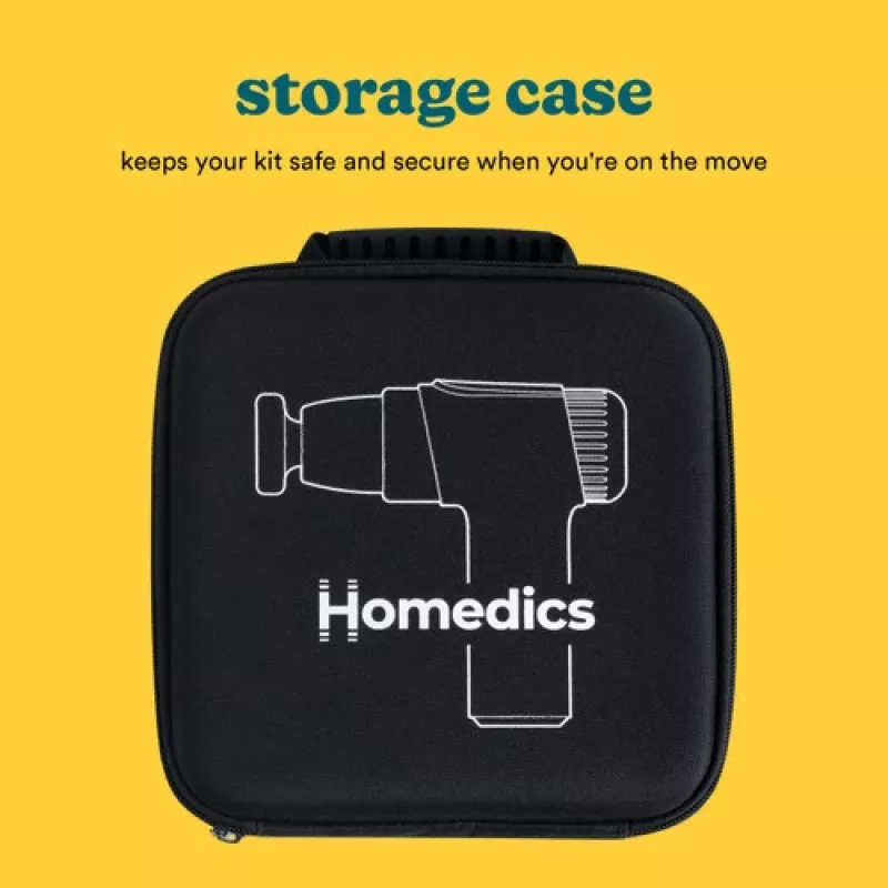 Löökmassaažipüstol HoMedics PGM-45BK Mini kaasaskantav kerge käeshoitav