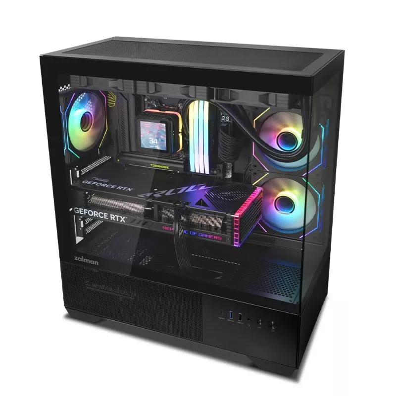 Arvutikorpus CHRONIX V2 Mid Tower ARGB ventilaator x3 must