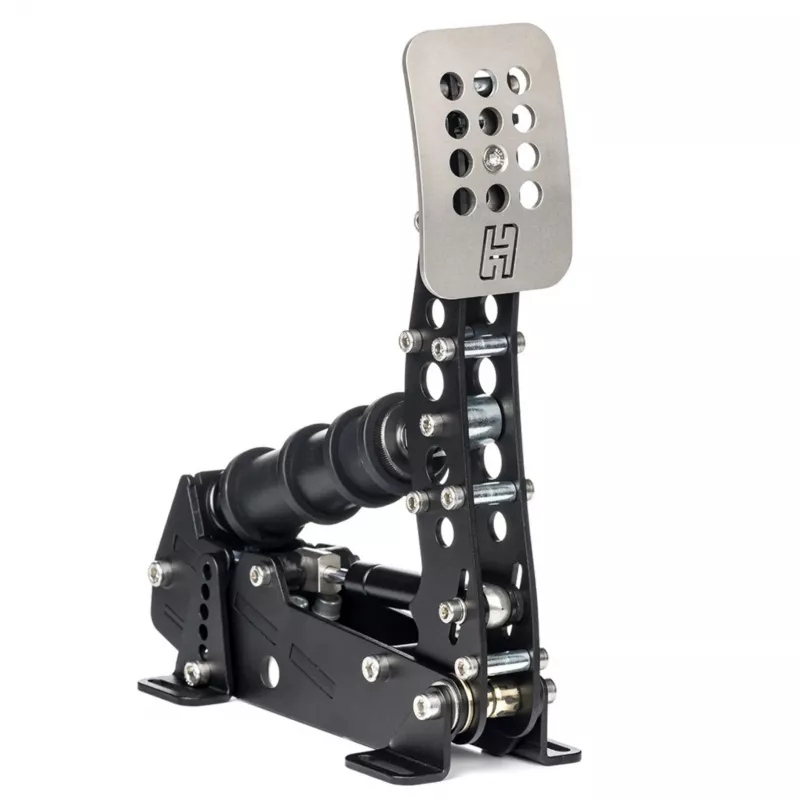 Heusinkveld Ultimate+ 3 Pedal Set must — otseajamiga sim-võidusõidupedaalide komplekt, 3 pedaali