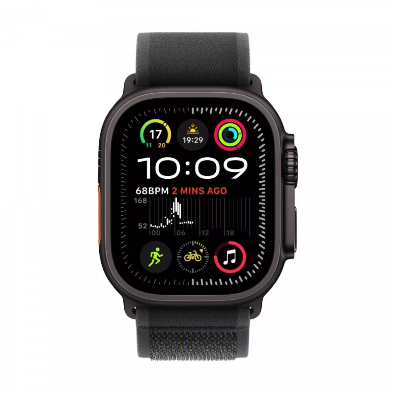 Watch Ultra 2 GPS + Cellular 49 mm musta titaanist korpusega ja musta Trail Loop - S/M rihmaga