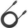 CANYON UC-44, kaabel, U4-CC-5A1M-E, USB4 USB-C kuni USB-C kaablikomplekt 40G 1m 5A 240W(ERP) koos E-MARKiga, CE, ROHS, must