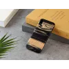 Man and wood telefonikott iPhone XR-ile — valge eebenipuu mustast puidust tagakaas, kaitsev ümbris