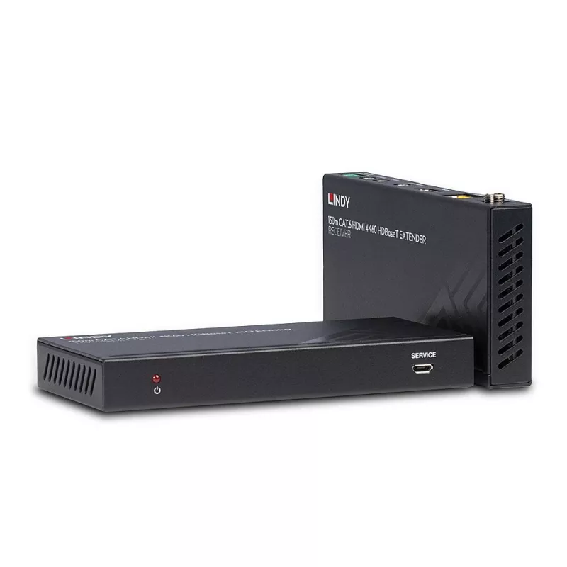 Lindy 150m Cat.6 HDMI 4K60, IR ja RS-232 HDBaseT pikendaja