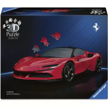 3D pusle Ravensburger Iconics Ferrari SF90 Stradale – kogumismudeli komplekt