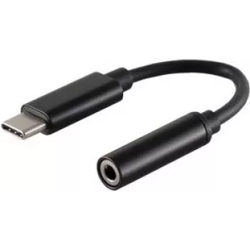 Mobiiltelefoni kaabel ShiverPeaks BS14-05021 Must 0,13 m USB C 3,5 mm
