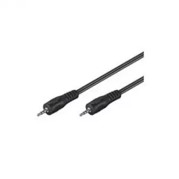 Wentronic Goobay 3,5 mm pistikuga ühenduskaabel HQ, must, 5 m - jack 3,5 mm pistik (3-kontaktiline, stereo) > jack 3,5 mm pistik (3-kontaktiline, stereo) (51660)