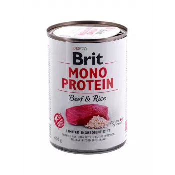 BRIT Mono Protein Beef & Rice - märg koeratoit - 400g