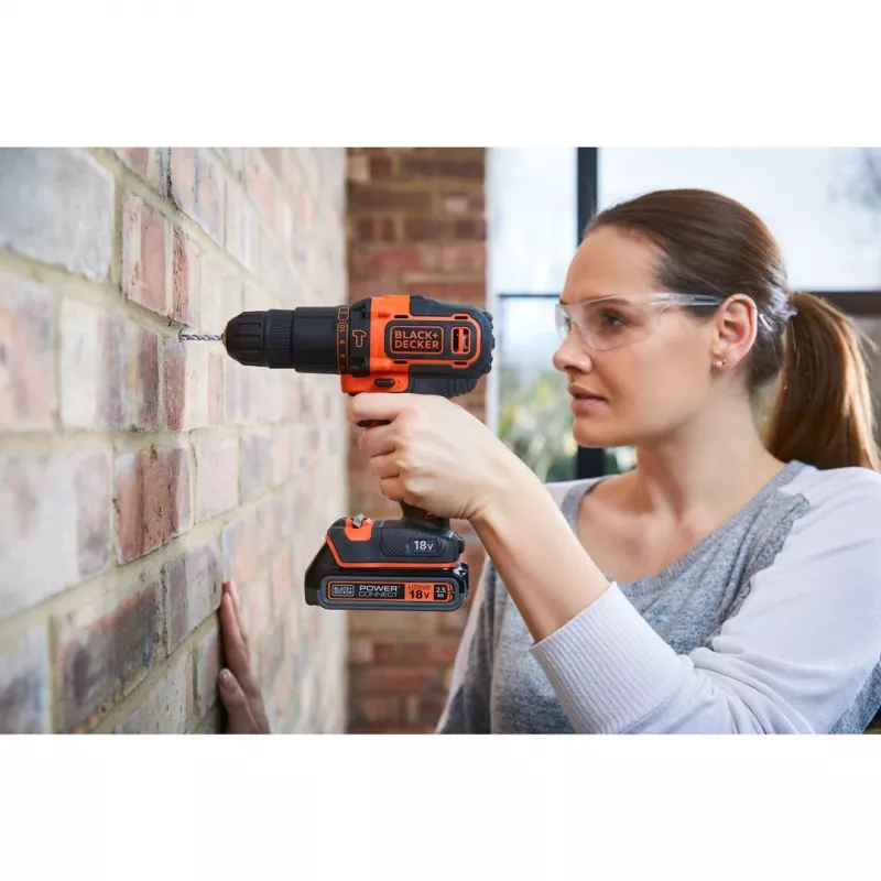 Black & Decker BDCHD18KB-QW puur, padrunita, must, oranž