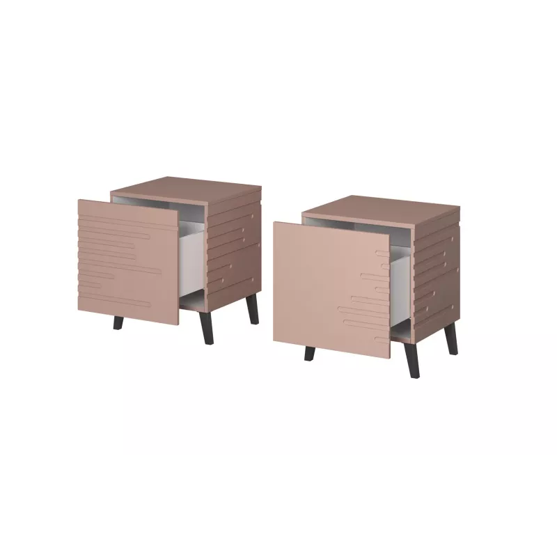 Öökapp cama meble NOVA 44x40x52 cm roosa matt, 1 sahtel, 16 mm raam