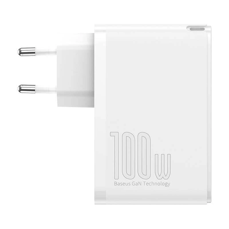 Travel Charger Baseus GaN2 Pro Quick 2x USB + 2x USB-C, 100W, EU (Valge)
