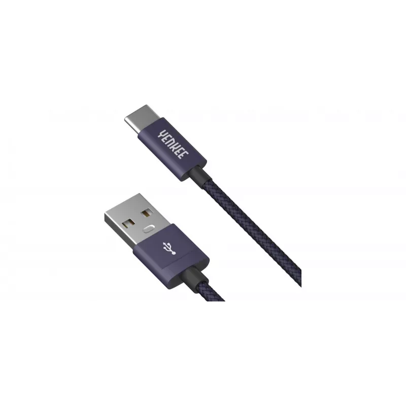 Kaabel YENKEE YCU 301 BE USB-A 2.0/USB-C 1m Lilla