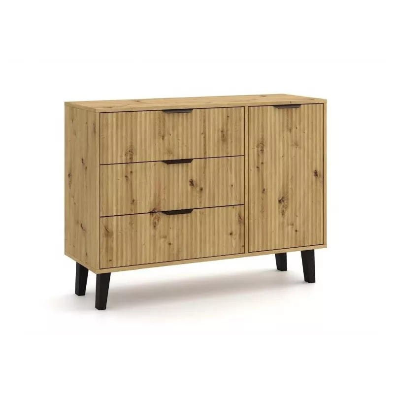 SCANDI 1D3S õhuke tamm ARTISAN kummut