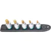 Socket Set Hazet 990-SR/5 mitmehambalised lühikesed otsakud, 5 tk, suurused M6–M14