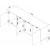 Cama INSERTO 3D1W kummut 190x40x80 must + LED