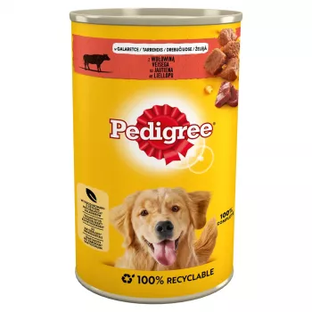 Märg koeratoit Pedigree Beef Adult 1,2 kg purk — veiselihamaitse, 82,5% niiskus, 7,2% valk