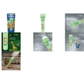Käsitaskulamp Varta Kids Flashlight Heleroheline ABS PC 70h aku kestvus