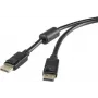 Renkforce DisplayPort-ühenduskaabel [1x DisplayPort-pistik - 1x DisplayPort-pistik] 7,5 m must (RF-3433994)