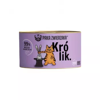 PAKA ZWIERZAKA Rabbit - märg kassitoit - 200 g