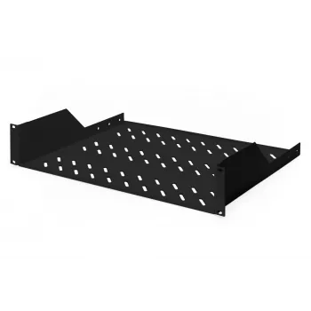 Digitus | 2U fikseeritud riiul riiulitele | DN-19 TRAY-2-SW | Must | Ideaalne komponentide hoiustamiseks, mis ei sobi 483 mm (19”) standardisse. Sale disain, mis võtab 2 kõrgusühiku ruumi. Lihtne ja kiire paigaldada või eemaldada. Mõõdud 88x482x349 mm, ku