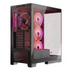 PC-korpus MODECOM Volcano SPACE APEX ARGB Midi Tower, karastatud klaas, USB-C, toetab ATX/microATX/Mini-ITX, GPU kuni 430 mm, CPU jahuti kuni 180 mm