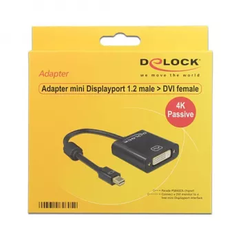 Videokaabli adapter DeLOCK 62605 Mini DisplayPort DVI-I-le 0.2m