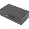 KVM-lüliti Digitus DS-12883 4 pordiga topeltkuvar 4K HDMI USB