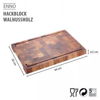 GEFU ENNO pähklipuidust laud 44 x 30 cm