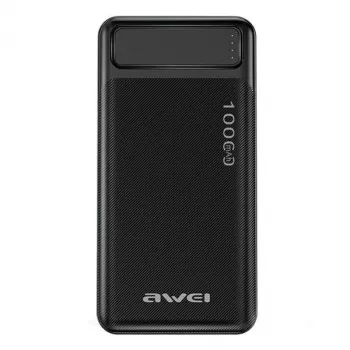 Kaasaskantav akupank P5K 10000 mAh, 2x USB 2.1 A – must