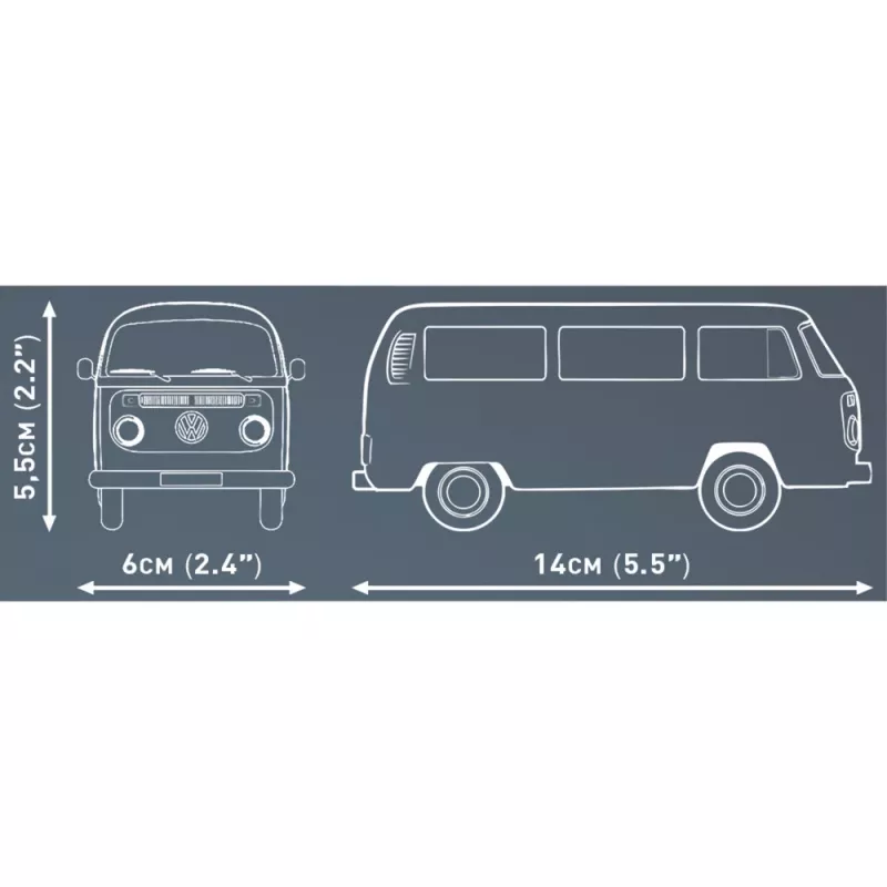 Ehituskomplekt Cobi Volkswagen T2b Buss oranž, mõõtkavas 1:35
