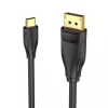 Vention USB-C to DisplayPort 8K kaabel 2 m, USB USB-C to DP, Must