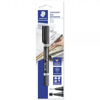 Püsimarker Staedtler Lumocolor permanent duo 348 B must 1 tk