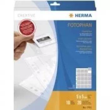 Diapositaskud HERMA 7701 35 mm diafilmile läbipaistvad 10 taskut
