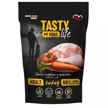 BIOFEED Tasty Dogs Life Turkey- märg koeratoit - 150g