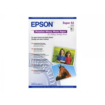 Epson Premium Glossy Photo Paper, DIN A3+, 250g/m², 20 lehte