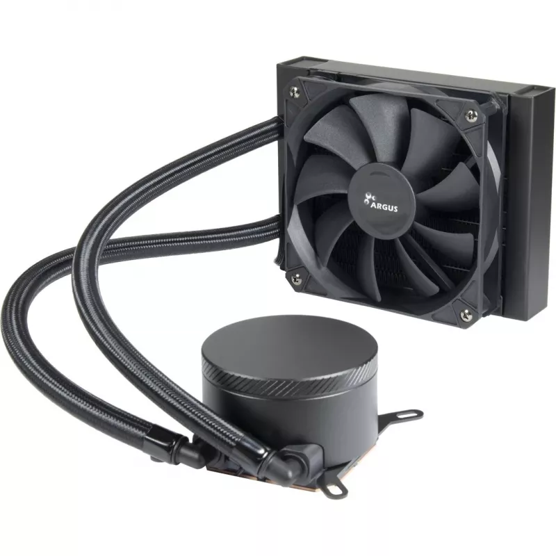 All-in-one vedelikjahuti INTER-TECH Argus Iceman B-120, 120 mm ventilaator, hüdrauliline laager, must