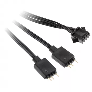 Kaabliadapter Kolink 4‑Pin ventilaator 3‑Pin 5V ARGB-le, 0,4 m