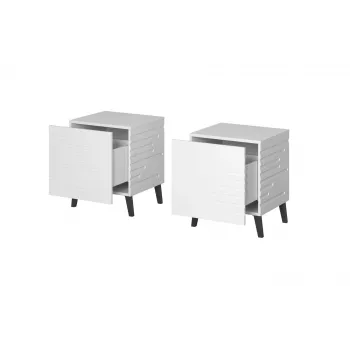 Öökapp cama meble NOVA 1 sahtliga 44×40×52 cm, valge matt