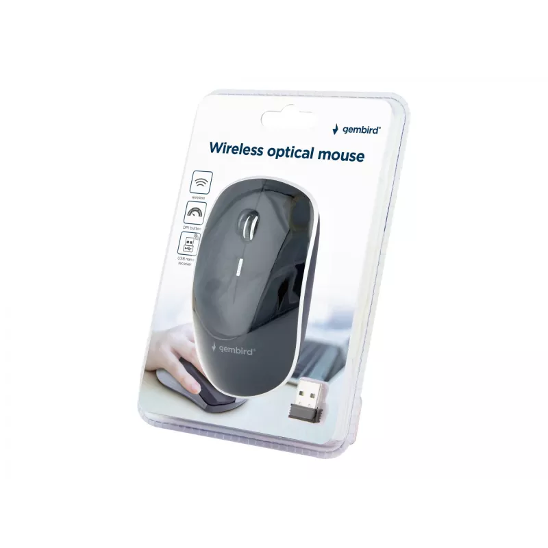 hiir USB OPTICAL WRL Must/SILENT MUSW-4BS-01 GEMBIRD
