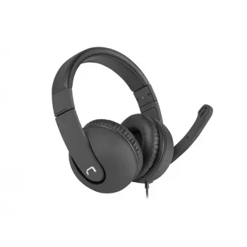 Juhtmega binauraalne peakomplekt NATEC Rhea koos poom-mikrofoniga, 3,5 mm pistikud, 2,2 m kaabel, 32 Ω impedants