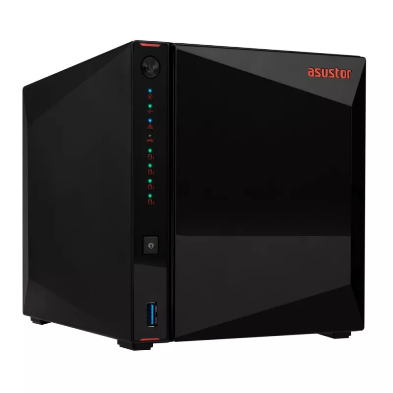 Asustor AS5404T NAS/võrgusalvesti Intel® Celeron® N5105 4 GB DDR4 0 TB ADM Must