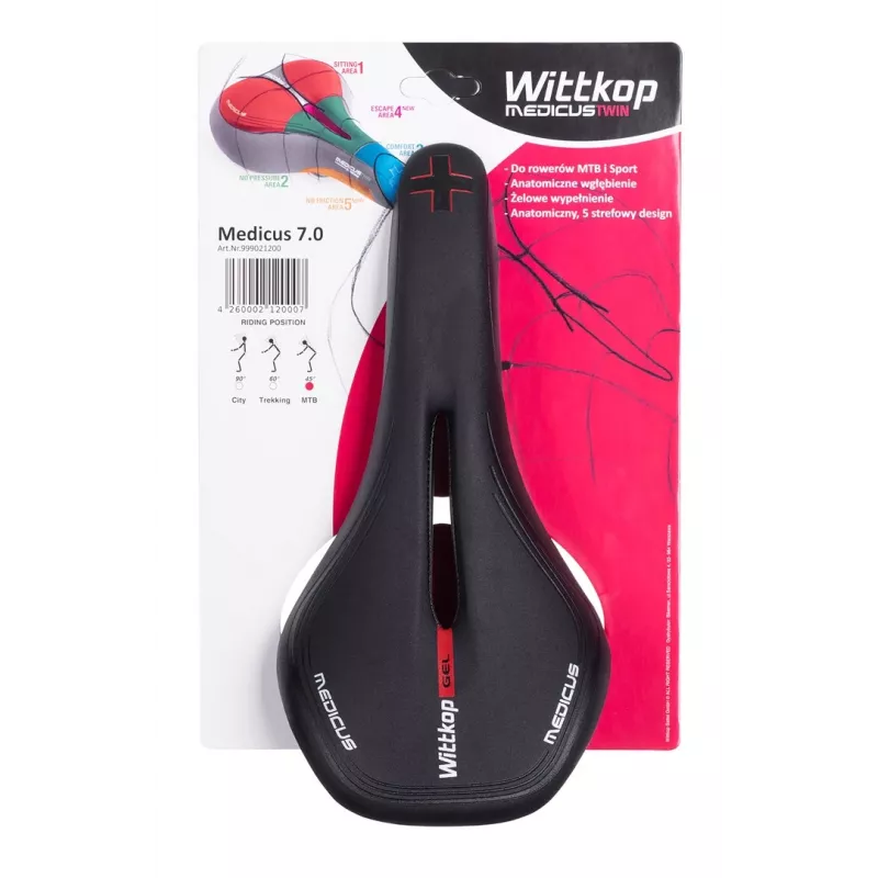 Bike Saddle Wittkop Medicus Twin 7.0