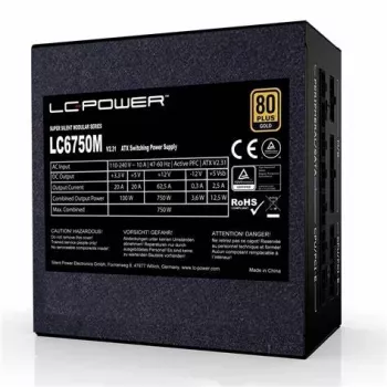 LC-Power Super Silent LC6750M V3.0 750W 80Plus Gold 135mm-Lue jaemüük - PC-/Serveri toiteplokk - ATX