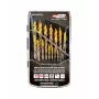 Puuriterade komplekt AWTools M2 HSS-TiN 19 tk 1,5–10 mm metallile